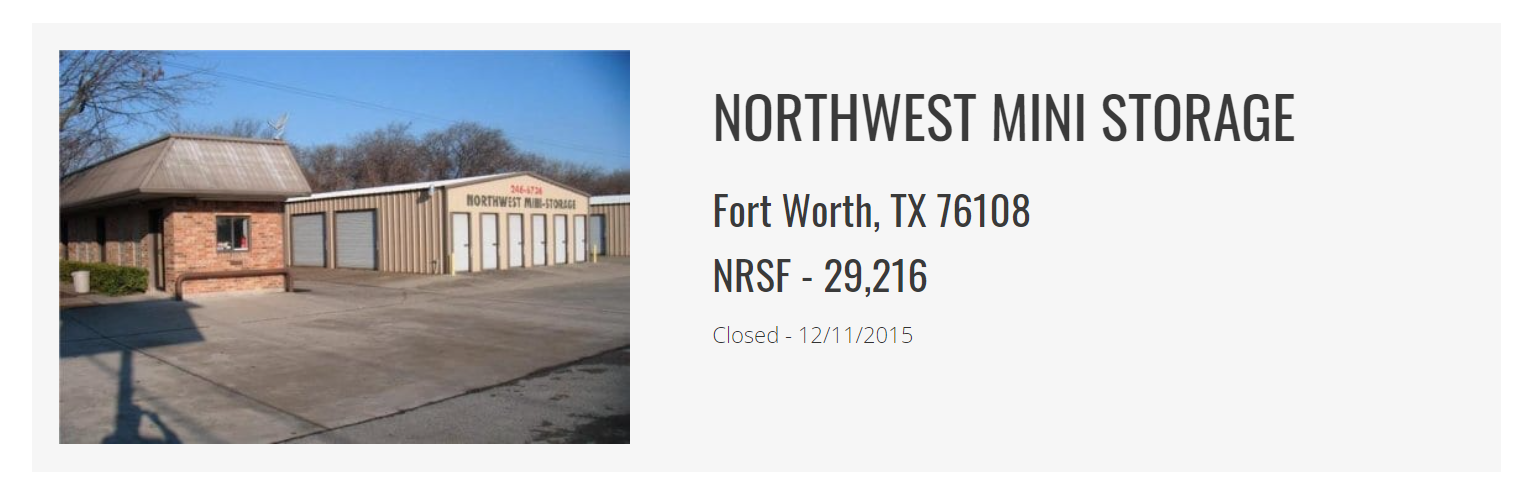 Northwest Mini Storage Closed