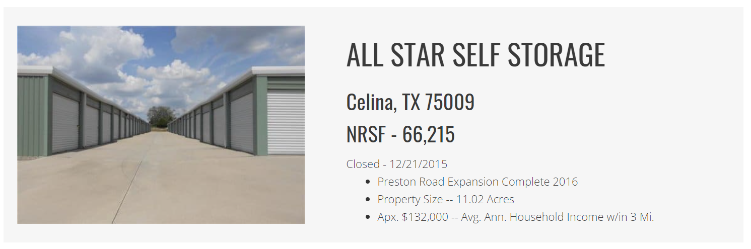 All Star Self Storage Closed
